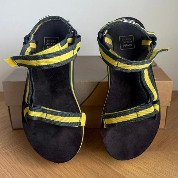 Teva x Opening Ceremony Multicolor Black/Yellow Women Platform Sandal- SZ 6 - Picture 8 of 10